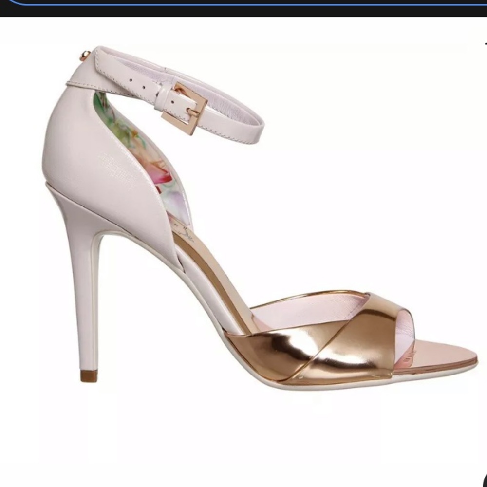 Ted Baker rose gold  Camiyl Strappy Heel NWOB